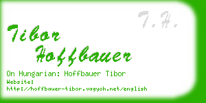 tibor hoffbauer business card